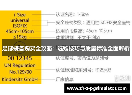 足球装备购买全攻略：选购技巧与质量标准全面解析